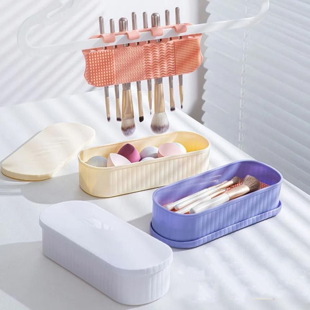 Multifunction Beauty Egg Drying Rack Drain Powder Puff Washer  Beauty Tool Organizer