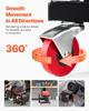 Mechanic Stool Rolling Work Seat 300 lbs Load Seat/Step Stool with Wheels