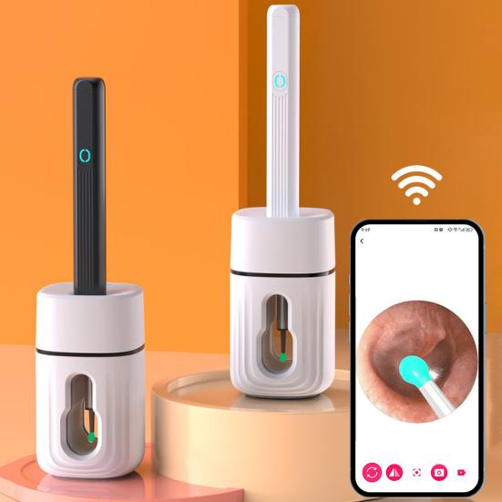 Беспроводная камера WiFi для удаления ушной серы, набор для чистки ушей, перезаряжаемый отоскоп, инструмент для удаления ушной серы