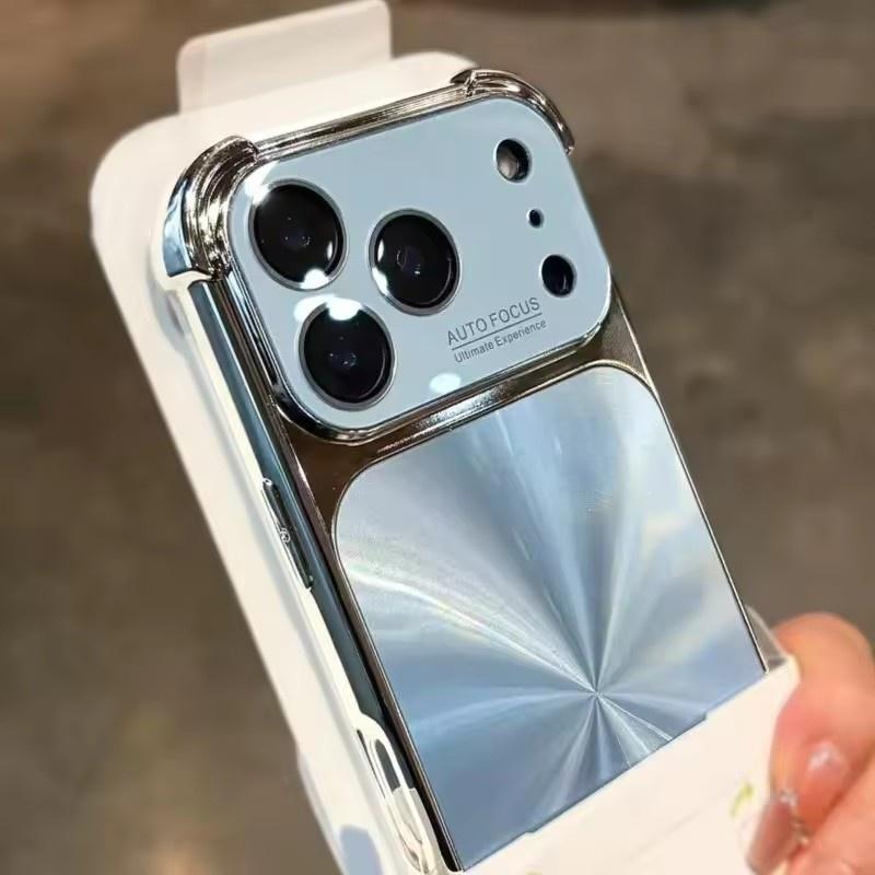 Роскошный чехол с покрытием, текстурой CD, лазерной эстетикой для iPhone 17 Air 16 15 14 13 Pro Max Plus, ослепляющий, цвета Аврора, броня, противоударная крышка