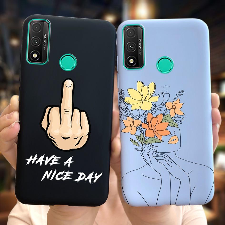 For Funda Huawei P Smart 2020 Case Coque Popular Lavender Flower Phone Case For Huawei P Smart 2020 6.21" Soft Shockproof Bumper