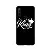 King Queen Couples для Huawei Honor 30 20 10 9S 9A 9C 9X 8X MAX 10 9 Lite 8A 7C 7A Pro силиконовый мягкий черный чехол для телефона