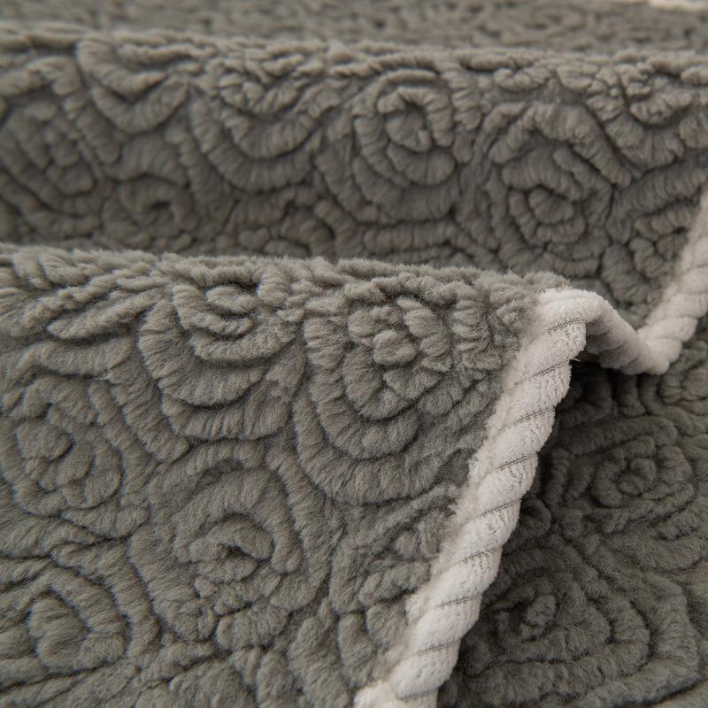 Embossed Velvet Sofa Cushion Plush Thickened Non-Slip Simple Modern Leather Sofa Cover Cover Cloth Winter