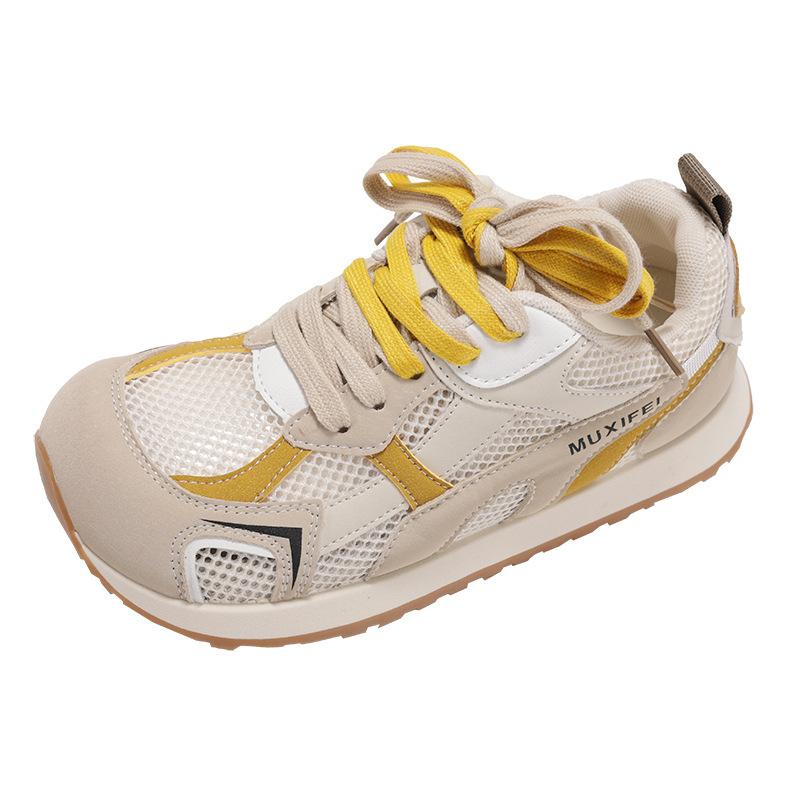 Ретро сетчатые дышащие повседневные спортивные кроссовки Forrest Gump женские 2025 новая летняя толстоподошвенная универсальная легкая немецкая тренировочная обувь