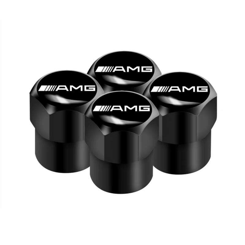 GDX2 New Car Tire Valve caps Emblem metal Cap QMXYZ-AMG For Mercedes Benz AMG W203 W204 B/C/E/S Class GLC CLA GLE Interior Mouldings