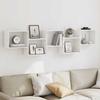 VidaXL Étagère cube murale 5 compartiments blanc bois d'ingénierie 859995
