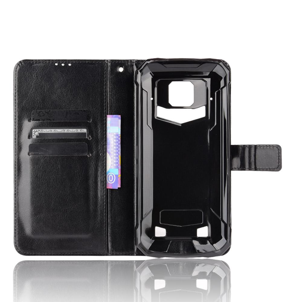 Чехол-бумажник для Doogee S88 Plus/S88 Pro с подставкой и слотами для карт – Ударопрочный, пылезащитный, деловой, сверхпрочный, книжка, кожаная обложка