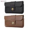 Universal Leather Phone Pouch Case For Samsung S23 Ultra S22 Plus S21 Belt Clip Cover Holster Waist Bag For iPhone Xiaomi Huawei Oppo Vivo Infinix TCL