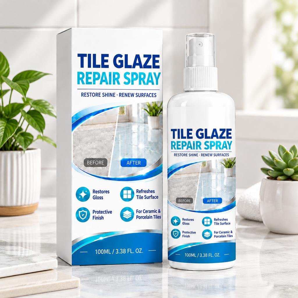Tile Glaze Repair Spray Daily Maintenance Enhance Gloss Form Protection Home Care Spray For Ceramic Tile Surface Restoration Care