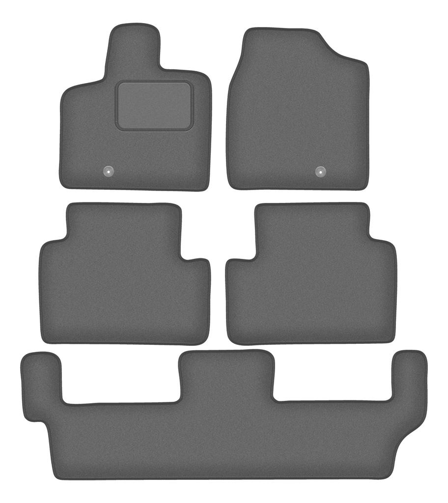 Velour graphite car mats for: Volkswagen Routan 7-seater (2008-2015)