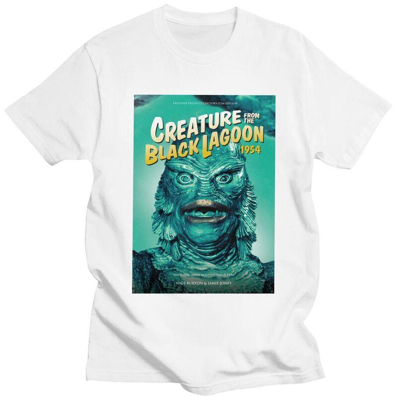Custom Creature From The Black Lagoon T Shirts for Unisex 100% Cotton Tee Tops Halloween Horror Movie Tshirts Short-Sleeve T-shirt