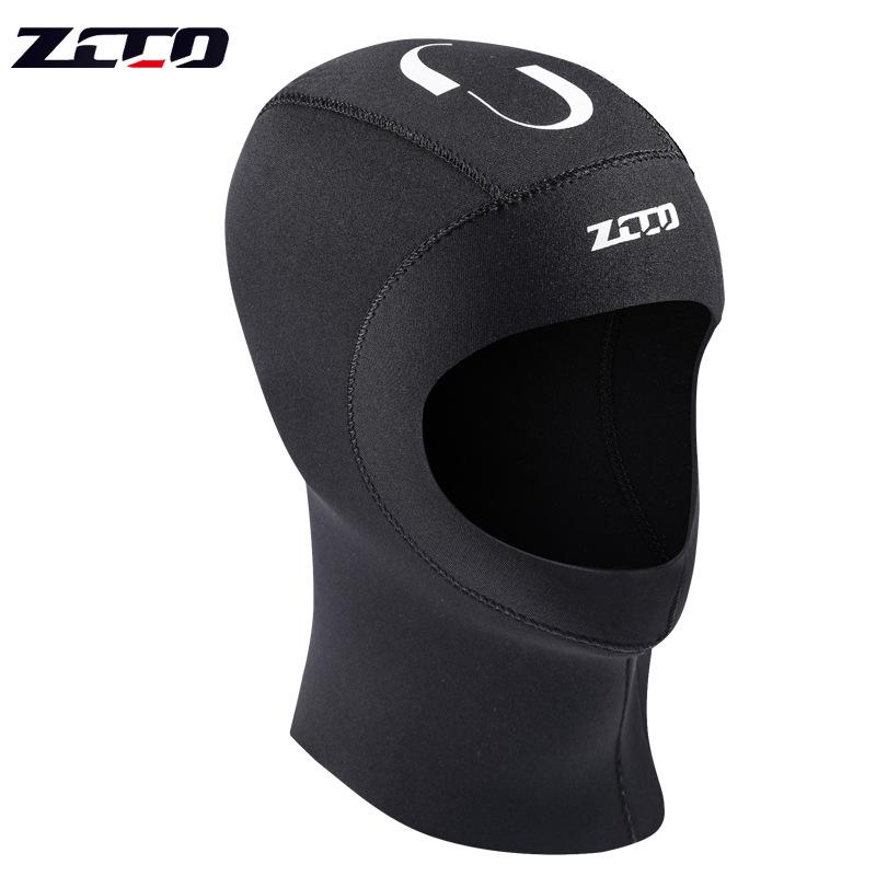 Унисекс шапочка ZCCO 3 мм для дайвинга и снорклинга - Теплая, защита от солнца, идеально подходит для серфинга и зимнего плавания.