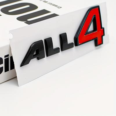 3D Пластиковый Логотип ALL4 Эмблема Значок Наклейка Автомобильные Наклейки Для MINI Cooper R61 F60 Countryman Paceman