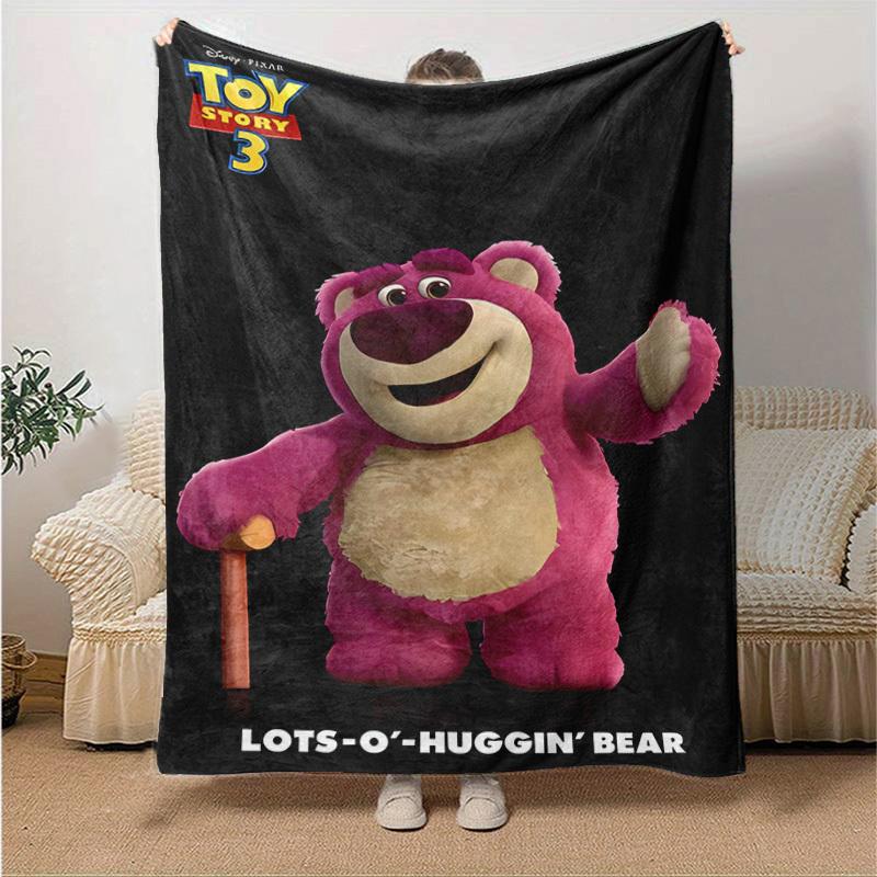 1pc, Toy Story 3 Lots-O-Huggin' Bear Blanket Home Decor, Couch Blanket, Outdoor Blanket, Gift Idea, Flannel Throw, Suitable for Bedroom