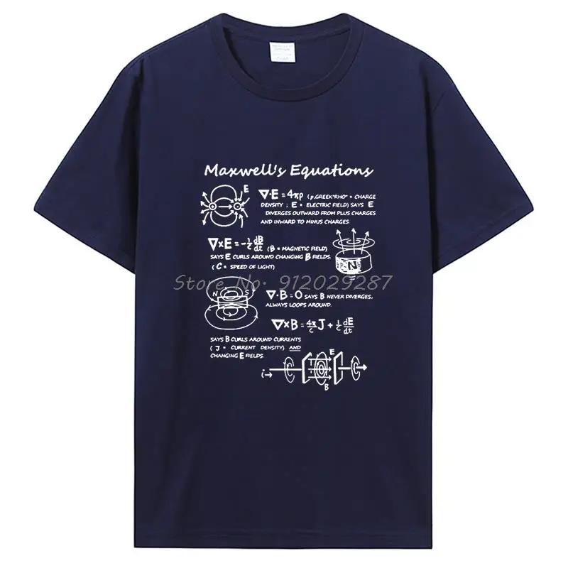 Funny Electromagnetic Physics Maxwell Equation Formula T Shirt Cotton Tshirt Birthday Gifts Summer Style T-shirt Clothing