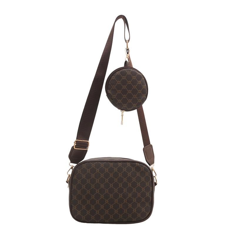 Новая летняя ретро модная простая и высокоценная нишевая дизайнерская пресбиопия одноплечная сумка кроссбоди сумка-мать и ребенок маленькая квадратная сумка