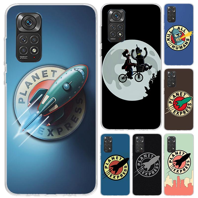 Чехол для телефона Futurama Planet Express для Xiaomi Redmi Note 15 14 14S 13 12S 12 Pro 11S 11 Plus 11T 11E 10S Мягкий чехол с принтом