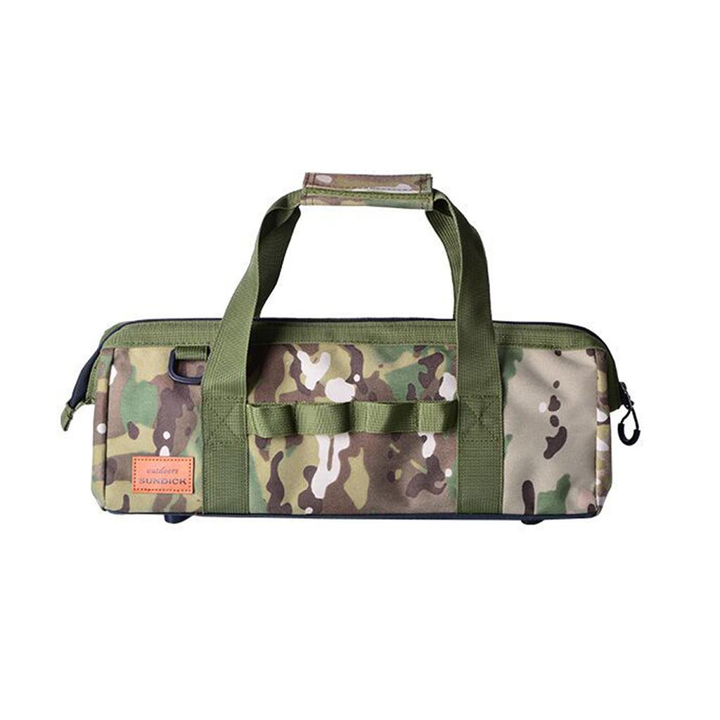 Сумка для инструментов для кемпинга, вместительная, с широким горлом, сумка для хранения инструментов, водонепроницаемая сумка для снаряжения