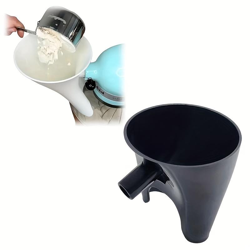Прочная пластиковая воронка для муки для стационарного миксера KitchenAid, Защищенная от проливания, Удобная для наливания, Безопасная для пищевых продуктов, для муки и яиц