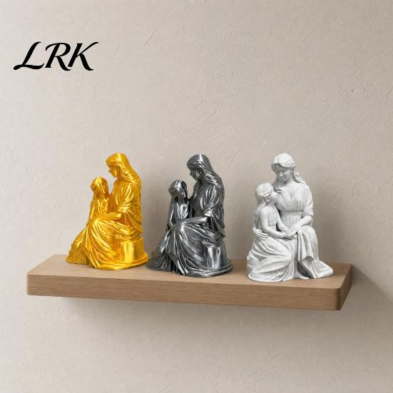 Фигурка в классическом стиле, 3D-печать, фигурка матери и дочери, статуэтка мамы и обнимающейся дочери, любящая прочная арт-скульптура, душевный домашний декор