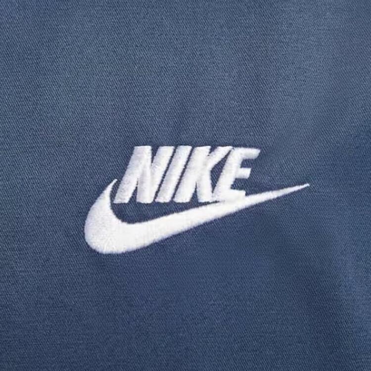 Nike Sports Lifestyle Series Logo Letter Versatile Stand Collar Zipper Long Sleeve Jacket Men Jacket Blue DM6822-410