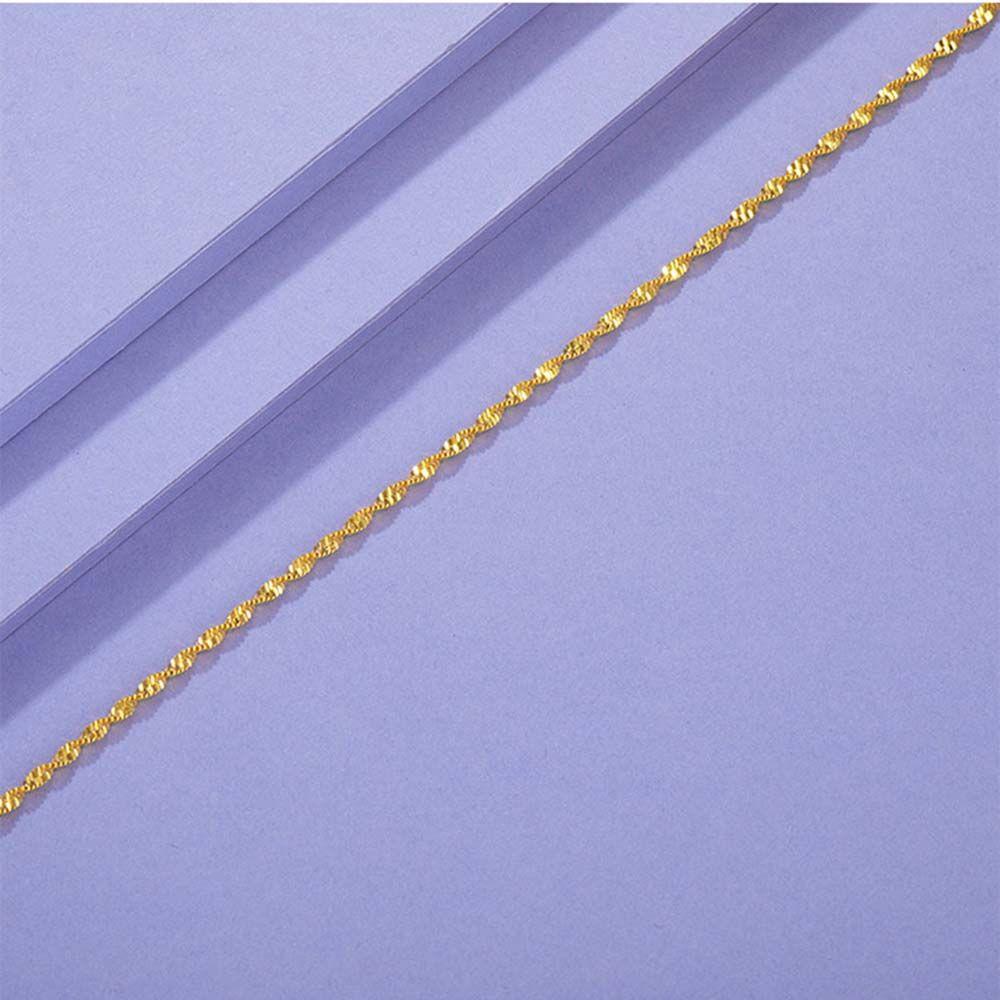 Love Heart Drop Chain Bell Pendant Thin Chain Water Wave Necklace Anklet Bracelet Thick Chain