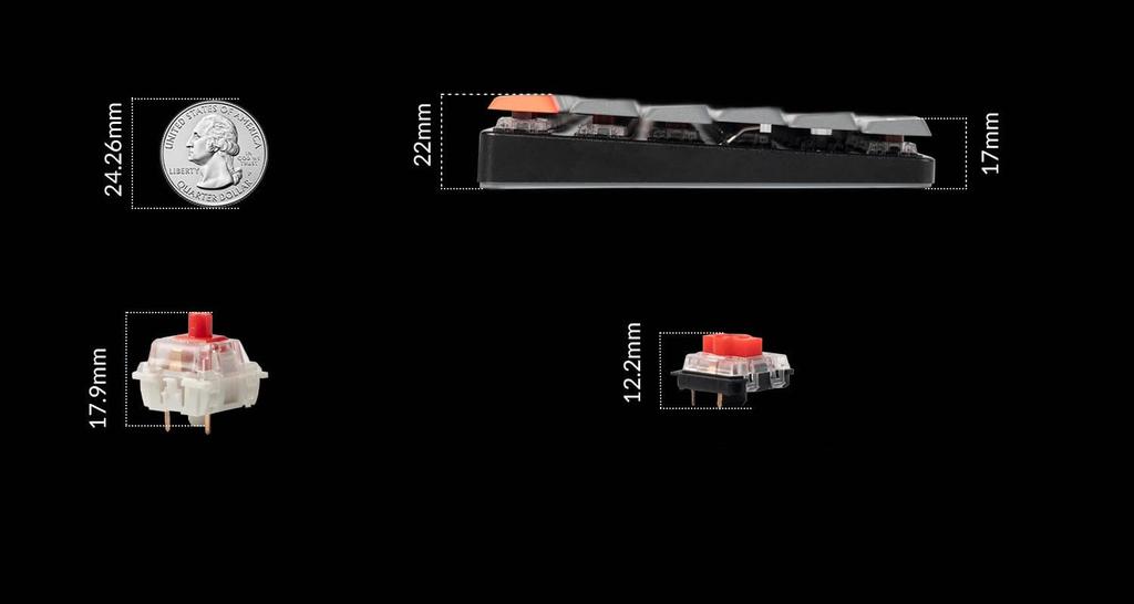 Keychron K1 Max Wireless Custom Bluetooth and Wired QMK VIA US RGB Thin Gateron Mechanical Gateron Brown Mechanical Switches Keyboard, 80% Layout,