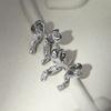 1 Pair Women Shape Stud Ear Earrings Bowknot Studs Cute Piercing Bow Earrings Ear