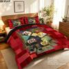 Minecraft Pattern Bedding Quilt Set  Home Decoration  Gift (1 * duvet cover + 2 * pillowcase  without core)