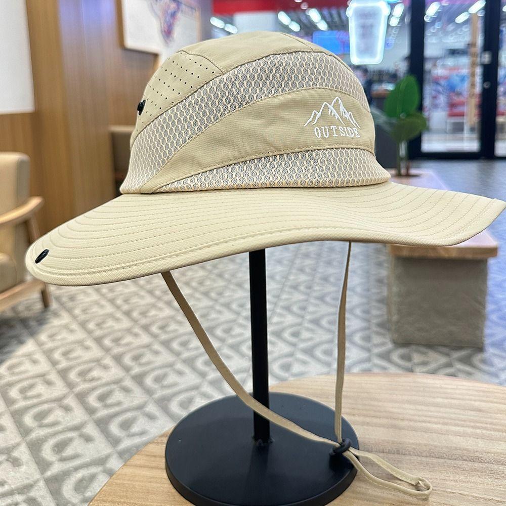 Quick-dry Folding Bucket Hat Nylon Sun Hat Casual Hiking Cap Travel