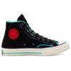 Converse 1970-е Круглый носок Шнуровка Высокие парусиновые кеды Унисекс Черный Зеленый Красный Фиолетовый
