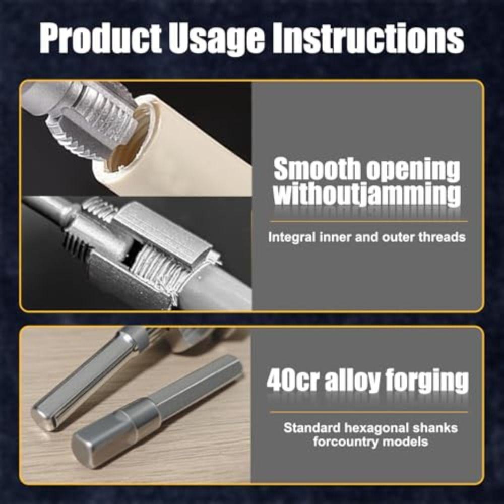 1 Inch PVC PPR Threading Tap Internal External Universal Thread Tool Pipe Tapping Tool PPR Piping