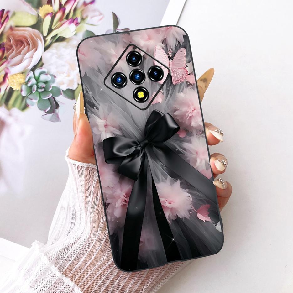Чехол для Infinix Zero 8 X687 Стильные Цветы Бабочки Рисованный Чехол Мягкий Тонкий Чехол для Телефона Для Infinix Zero 8i Zero8 i X687B Сумки