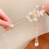 Ancient Style Antique Fringe Hairpin Classic Pendant Hair Stick Peach Blossom Hairpin  Girls