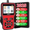 2025 Новейший OBD2 сканер Диагностический инструмент - Полный считыватель кодов двигателя с потоком данных, Готовность I/M, Тест напряжения и Функция стирания, Питание от OBD,