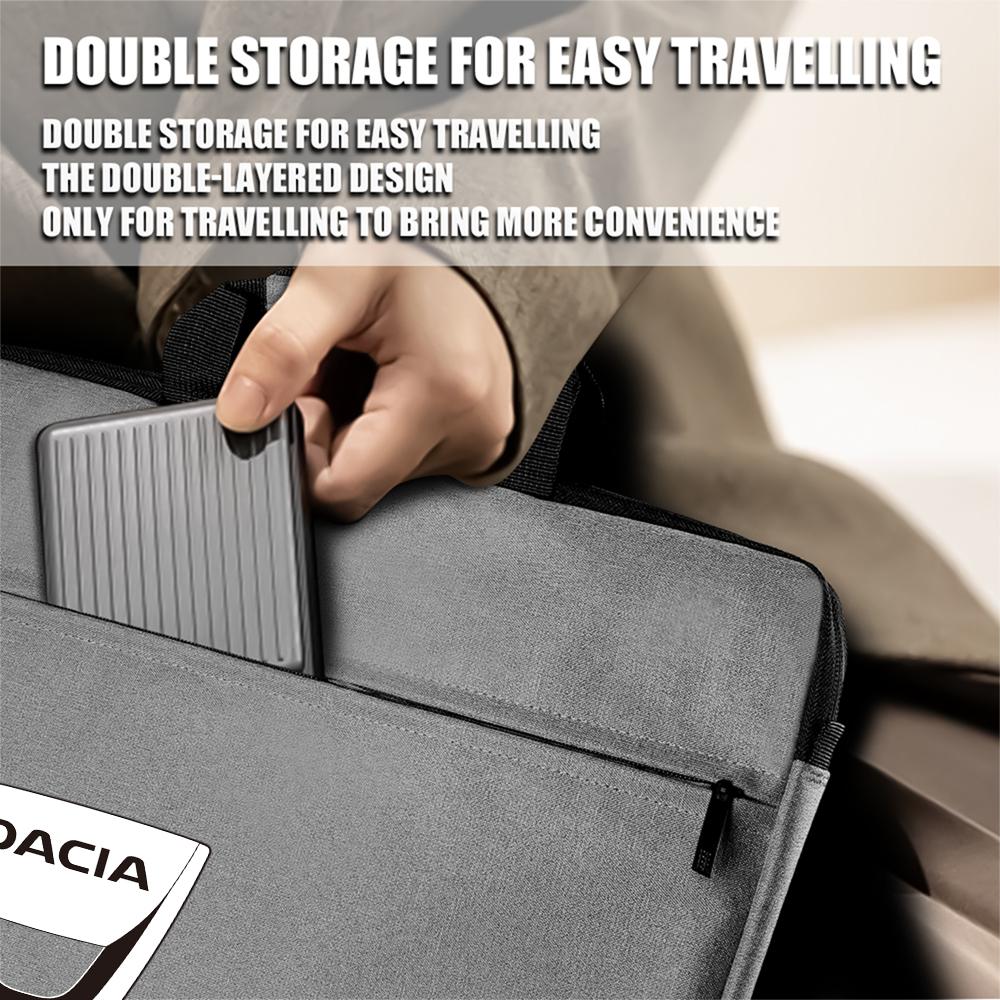 1pcs Portable Laptop Bag Simple Business Computer Handbags For Dacia Duster Logan Spring Sandero Stepway Dokker Lodgy Jogger