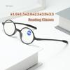 Classical Retro Round Frame Reading Glasses, Flexible Pocket Reader, Presbyopia Glasses, +1.0 To +3.5 Gafas De Lectura Hombre