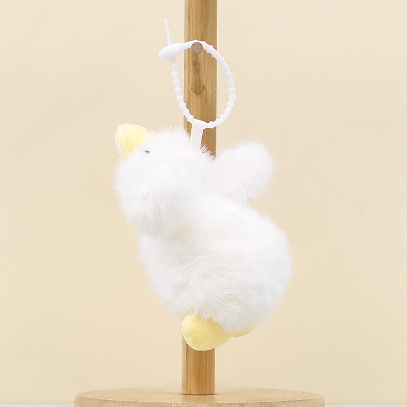 Plush Duck Keychain With Pp Cotton Filling For Bag Decor And Collectors