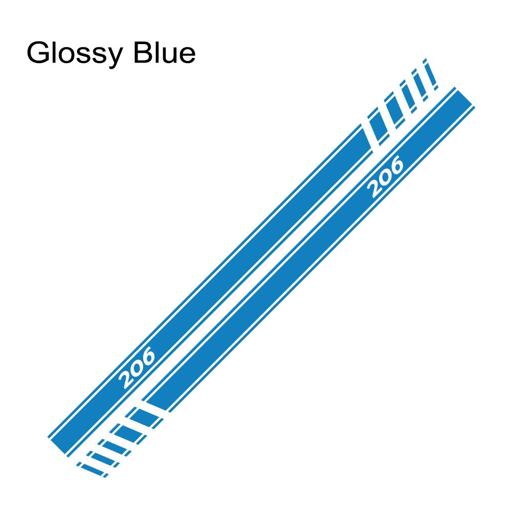 Car Side Line Stickers Tuning Accessories Vinyl Film Decals for Peugeot 206 DIY Auto Sports Decal Graphics Wrap Accessories