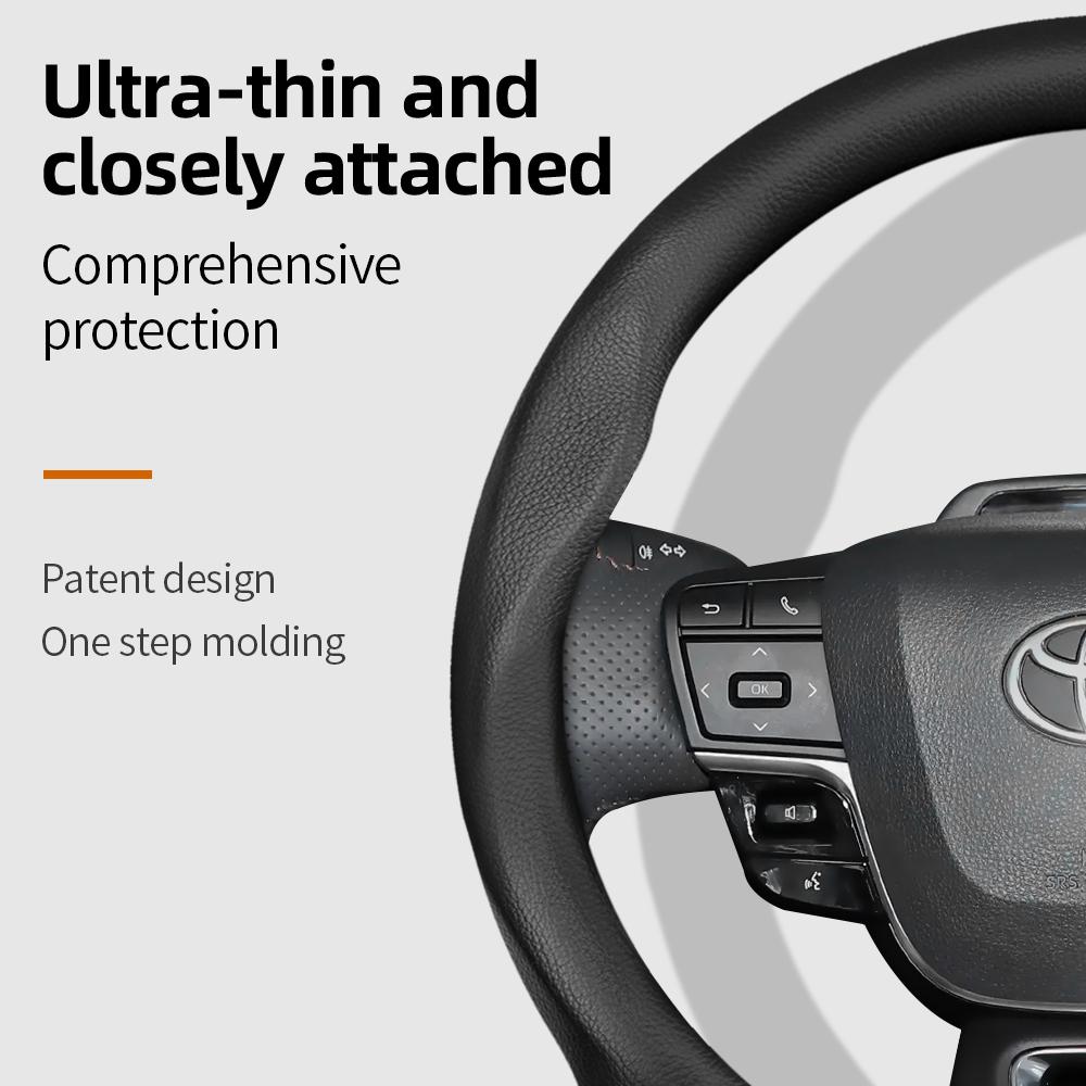 AFM5   Подходит для Toyota Ультратонкая Дышащая Кожаная Накладка на Руль Подходит для Chr Yaris Auris Rav4 Corolla Hilux Wish Roomy Aqua Prius 30