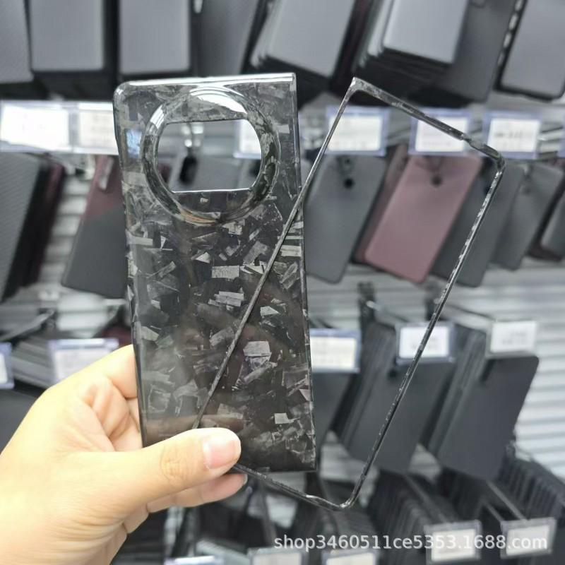 Carbon Fiber Aramid Phone Case Mate X5 Slim Luxury Protective Cover 3K Glossy Finish