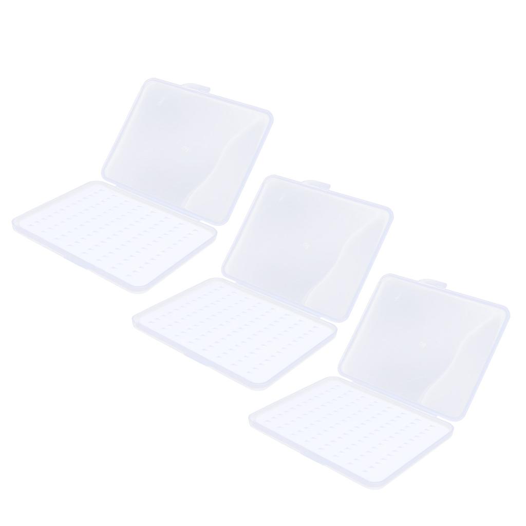 3Pcs Single Side Transparent Portable Fishing Lure Bait Waterproof Accessory Storage Boxmedium