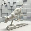 Стильное украшение-скульптура для питомца, 3D-печатная фигурка кошки/собаки, Скульптура животного для лестницы, Фигурка кошки/собаки, Шагающая, Художественный подарок на стол, Устойчивая