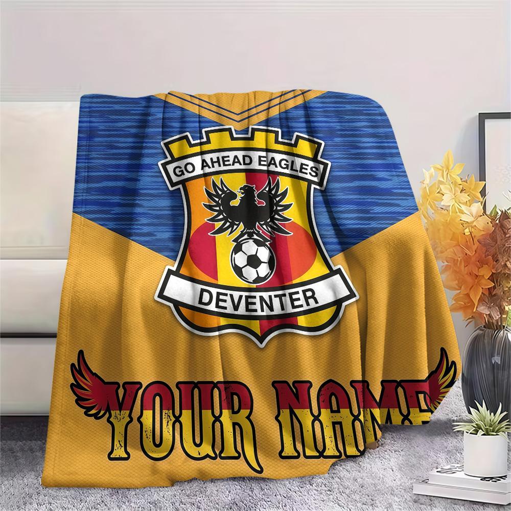 Custom Name Go Ahead Eagles Flannel Blanket, High quality Comfortable for All Seasons, Home Decor, Warmth and Comfort