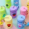 Cute Cartoon Bucket Coin Bags Women Girls Coin Purse PU Pouch Silicone Money Wallet Coin Earphone Storage Bag Pendant Key Chain