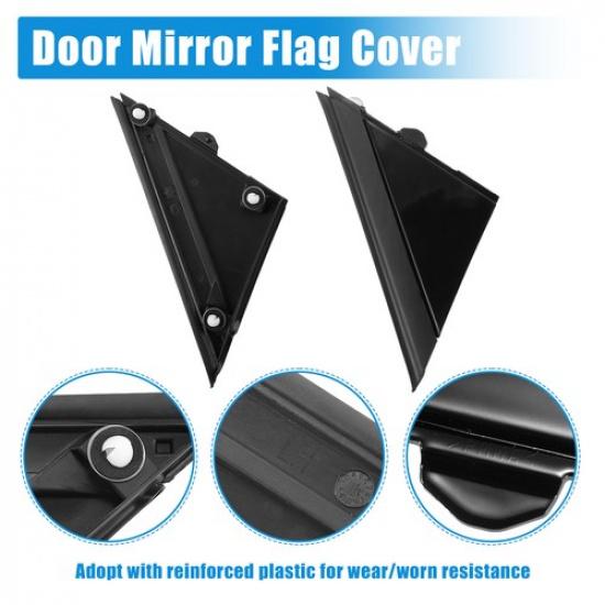 Car Door Mirror Flag Cover Left Right Side TWO for Fiat 500 2012-
