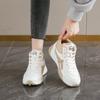 Женские плюшевые теплые зимние кроссовки женские высокие хлопковые спортивные туфли 2025 новые повседневные женские туфли на платформе со шнуровкой Zapatillas Mujer