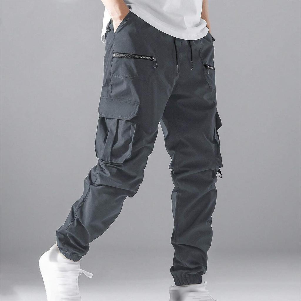 Men's Casual Workwear Pants, Multi-pocket Loose Casual Pants, Long Pants