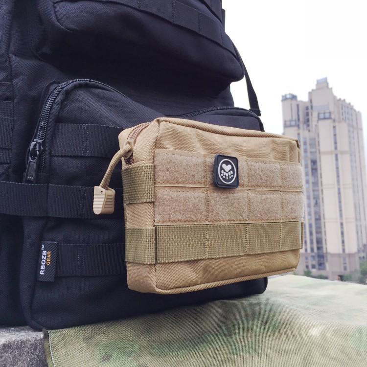 Камуфляжный тактический EDC подсумок MOLLE 600D для телефона, монет и ключей.