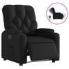 Electric Recliner Chair Black Synthetic Leather